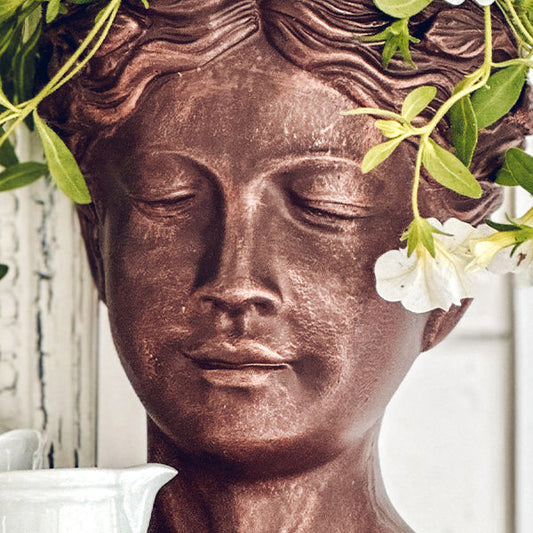 Bronze Goddess Outdoor Planter