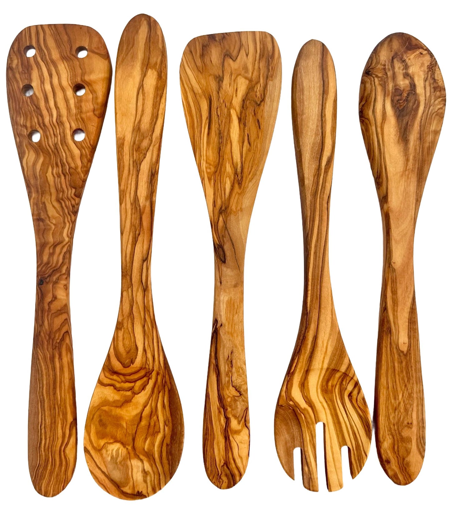 Olive Wood Kitchen Servers Set