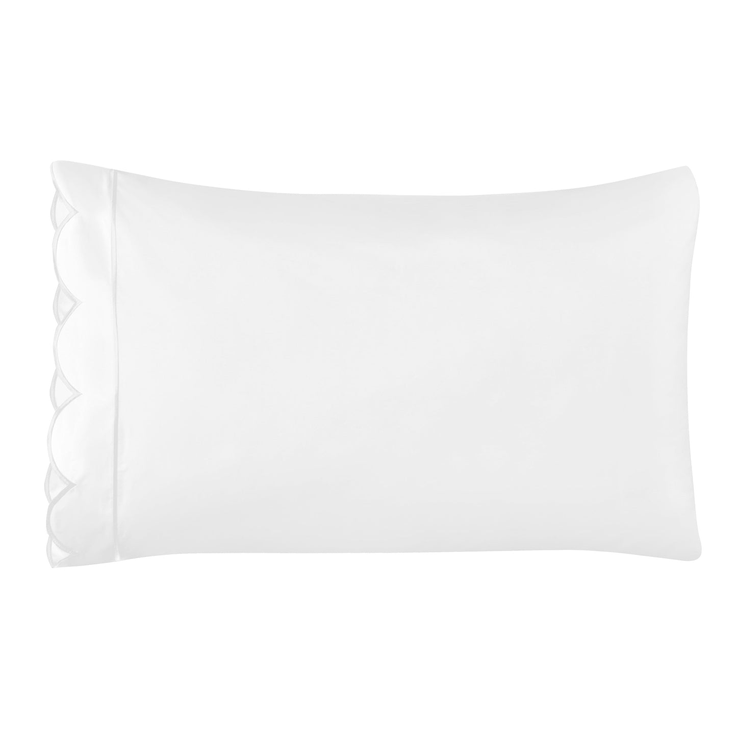Scallop Frame Embroidered Cotton Sheet Set
