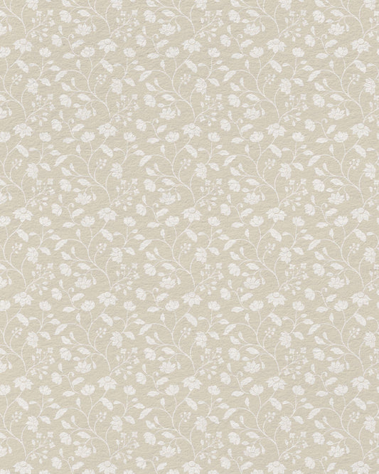 Wild Geranium Wallpaper in Linen Wash