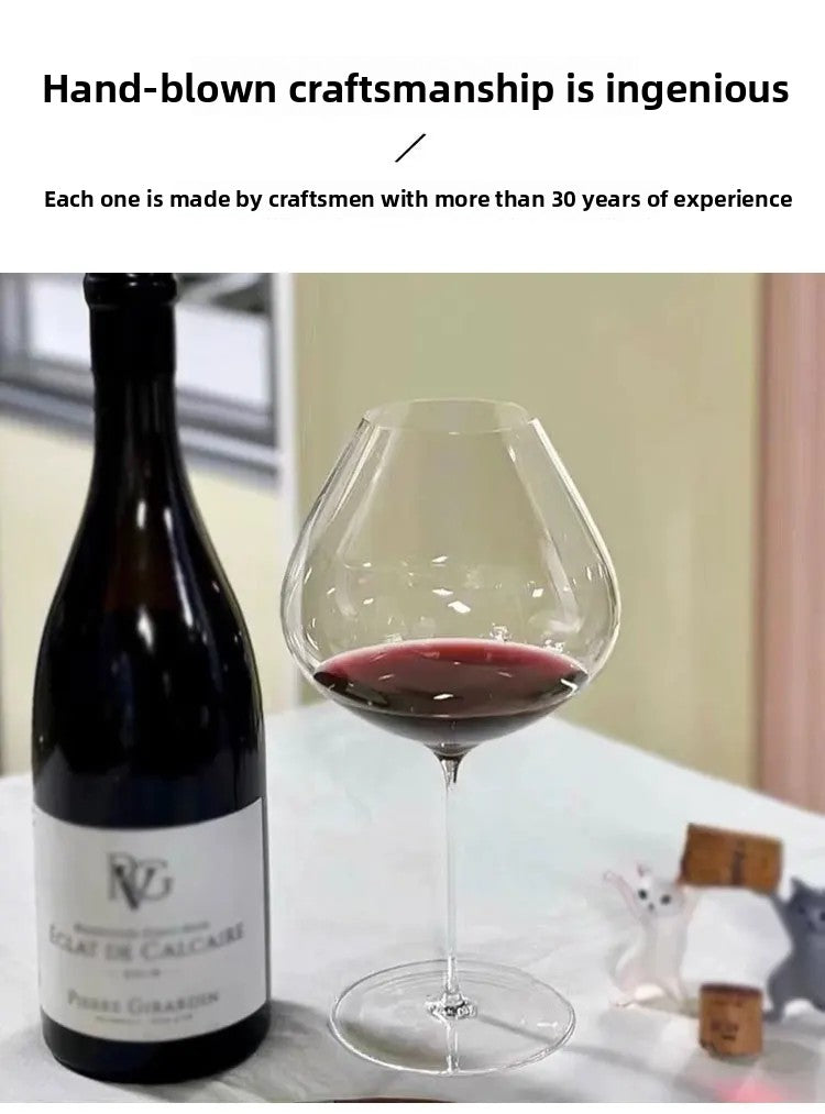 Burgundy Ultra Thin Crystal Stemware Set