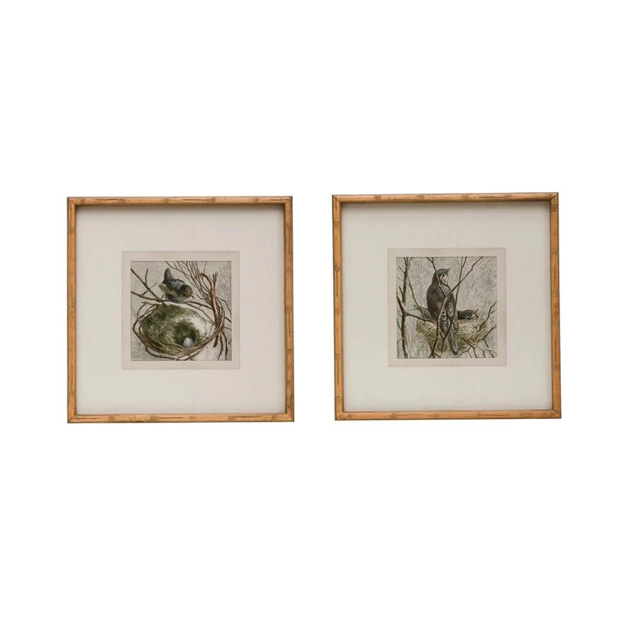 Birdie Wood Framed Wall Art
