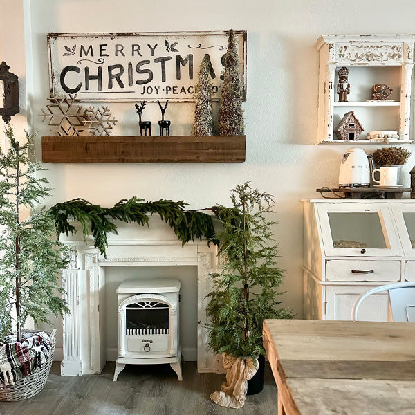 Reclaimed Natural Wood Mantle