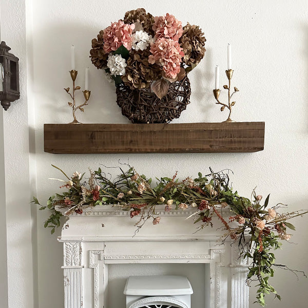 Reclaimed Natural Wood Mantle