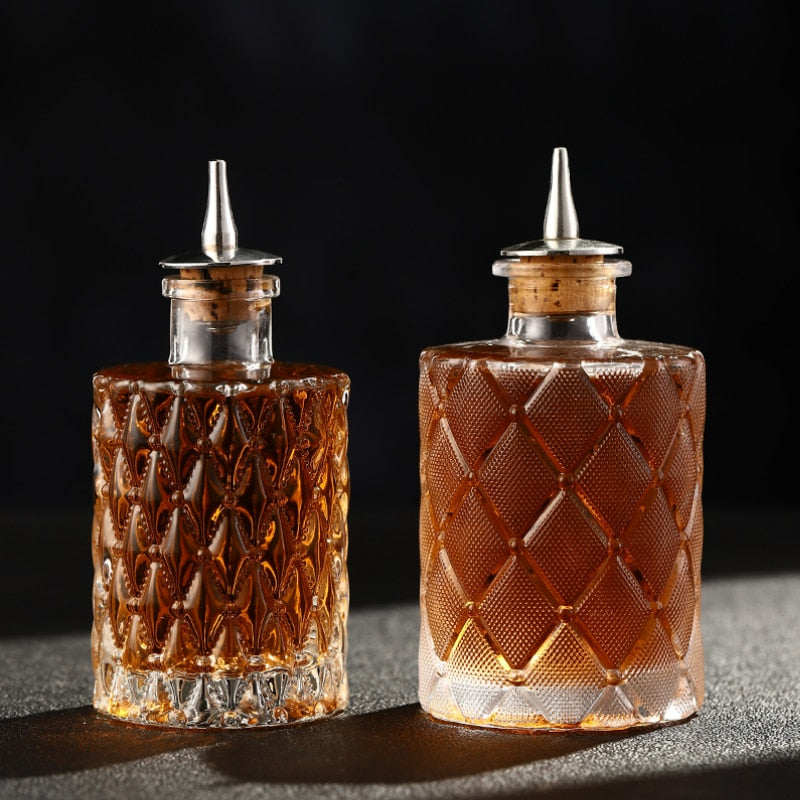 Evoska Cocktail Bitters Bottle Vintage Glass