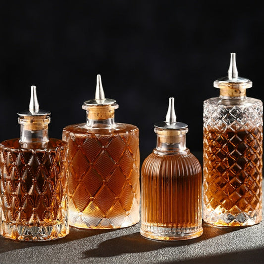 Evoska Cocktail Bitters Bottle Vintage Glass