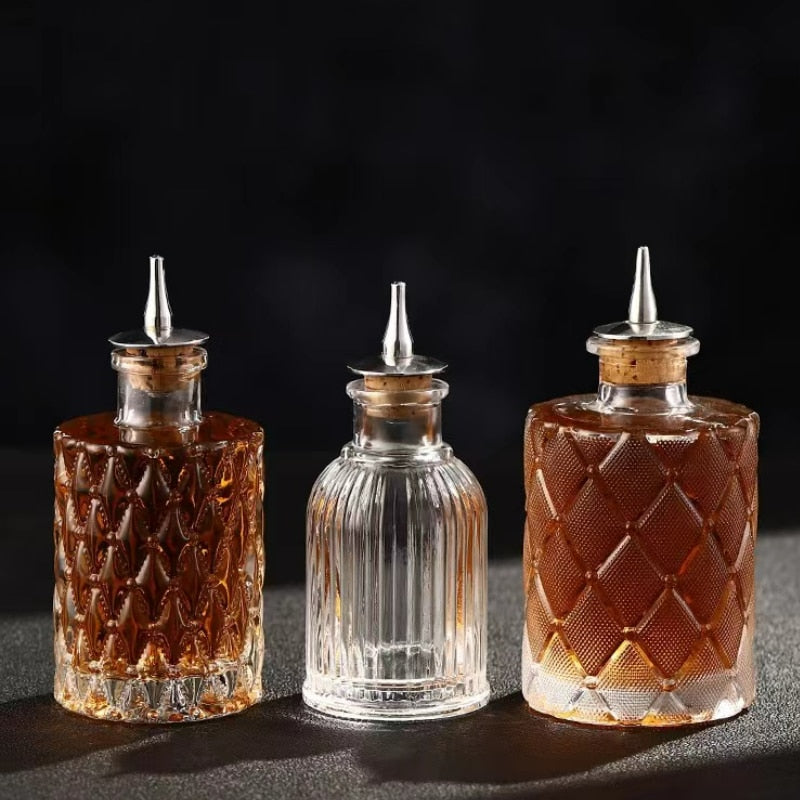 Evoska Cocktail Bitters Bottle Vintage Glass