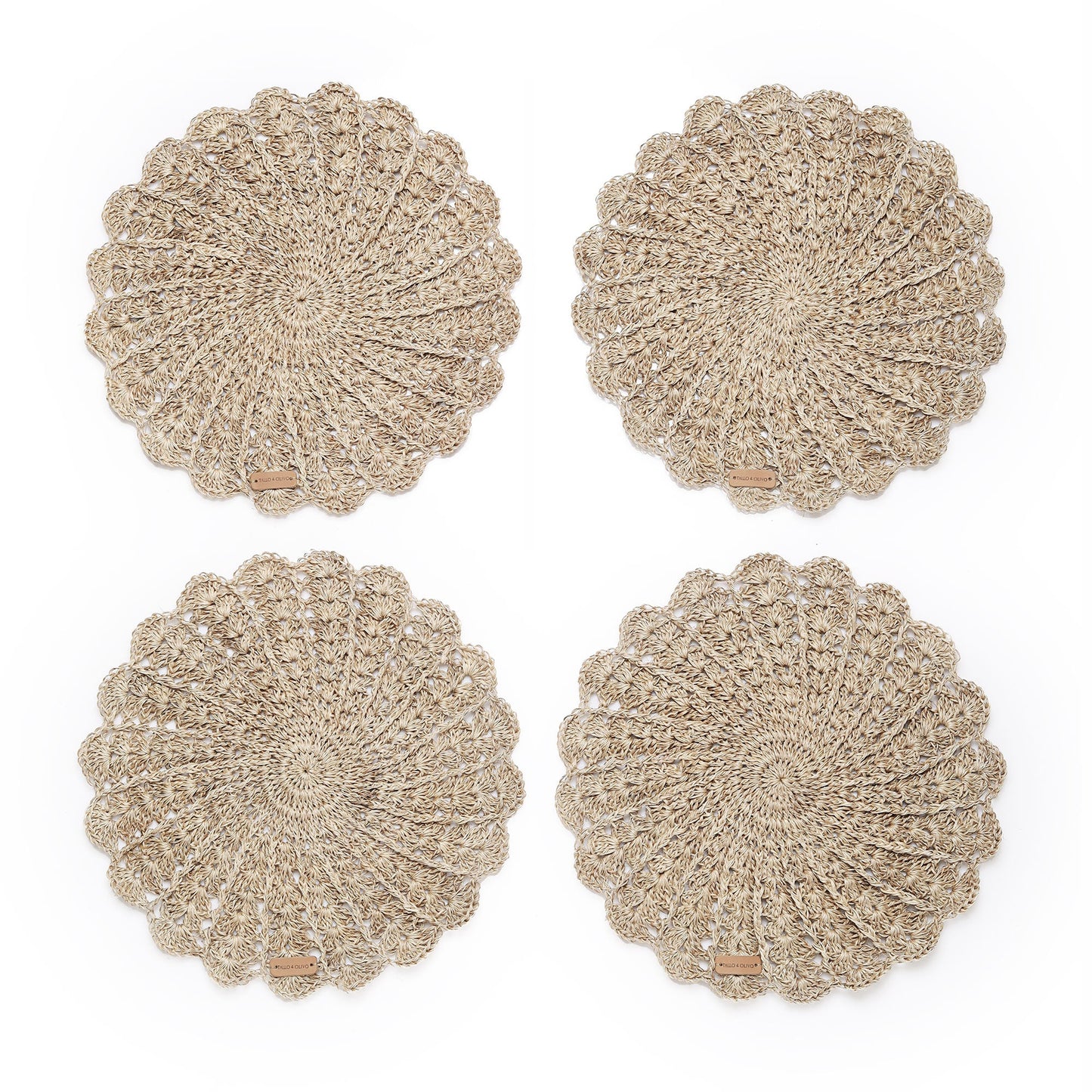 Hand Crocheted Round Placemat - Gio