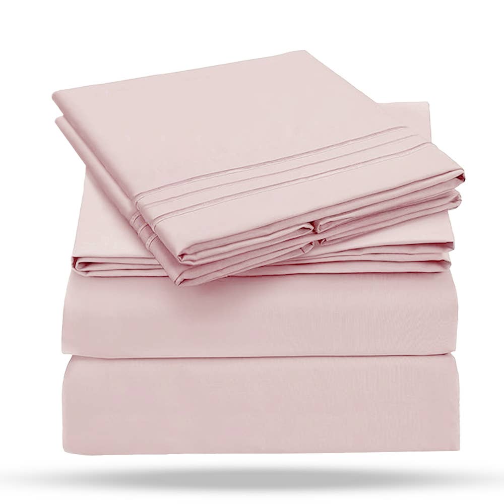 Le Luxe Home - Hotel Collection 4 Pc 1800 Series Ultra Soft Sheet Set
