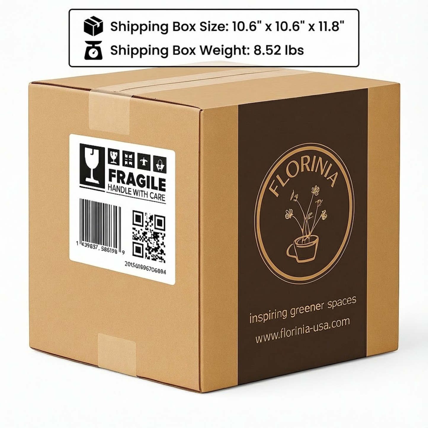 Fluted White Ceramic Planter Set