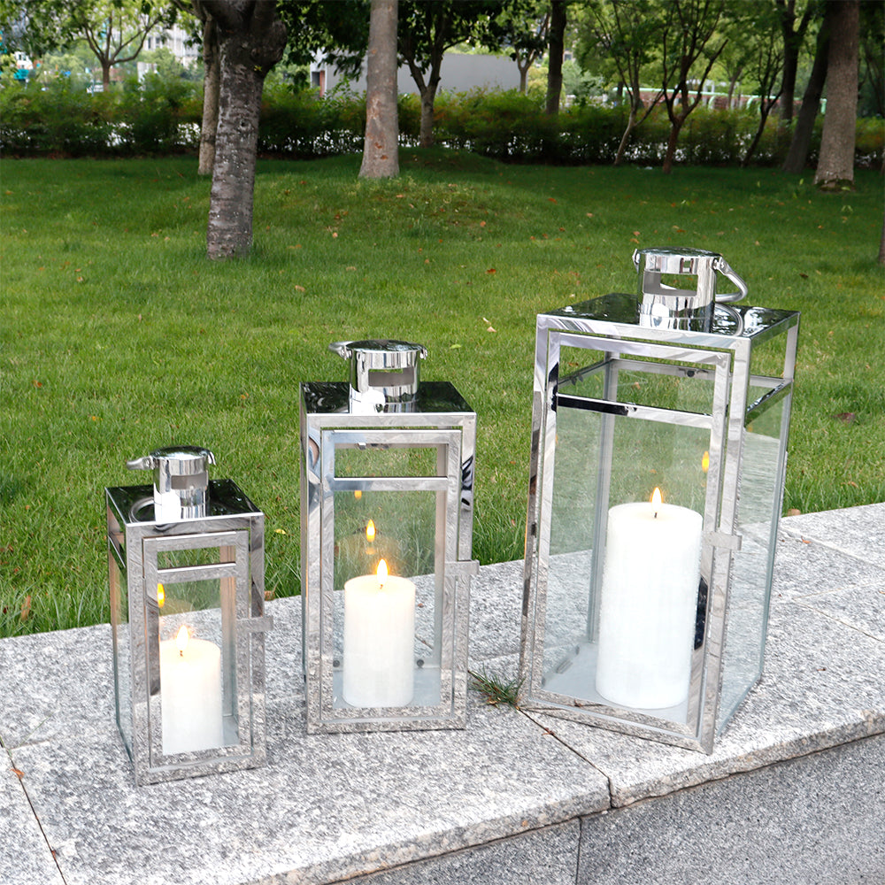 Stainless Steel Lantern Candle Holder
