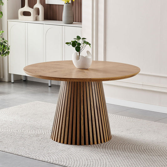 Gael Round Dining Table - Natural Wood