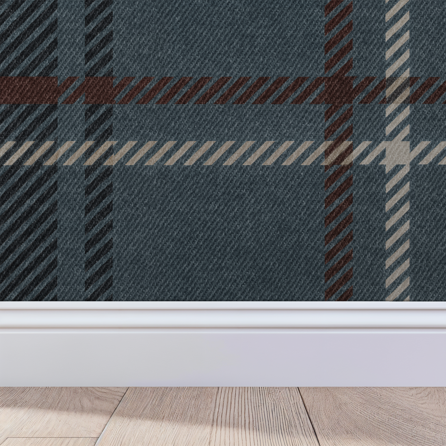 French Plaid Wallpaper X Peony & Honey