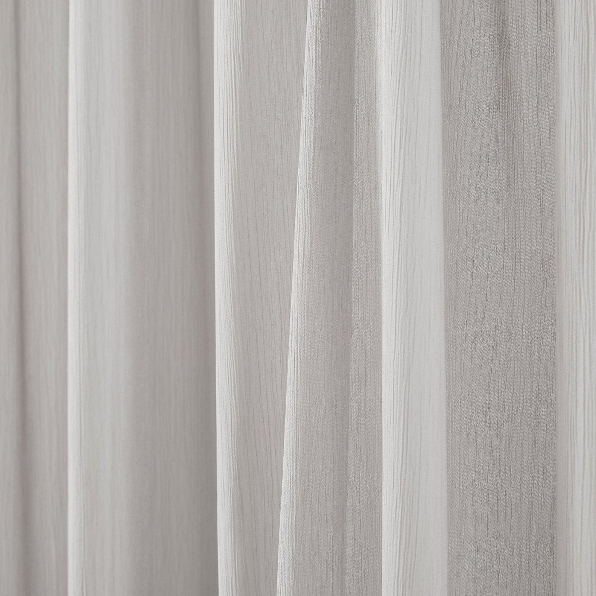 Georgette Sheer Ruffle Curtain Panels