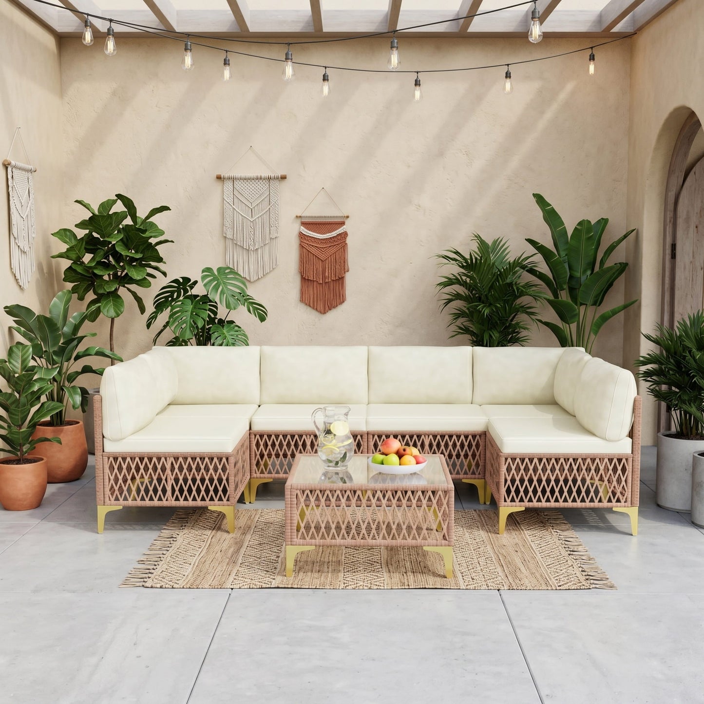 Axis Boho Outdoor Sectional Set