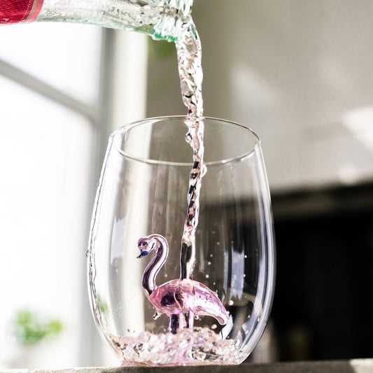Flamingo Stemless 3D Glasses