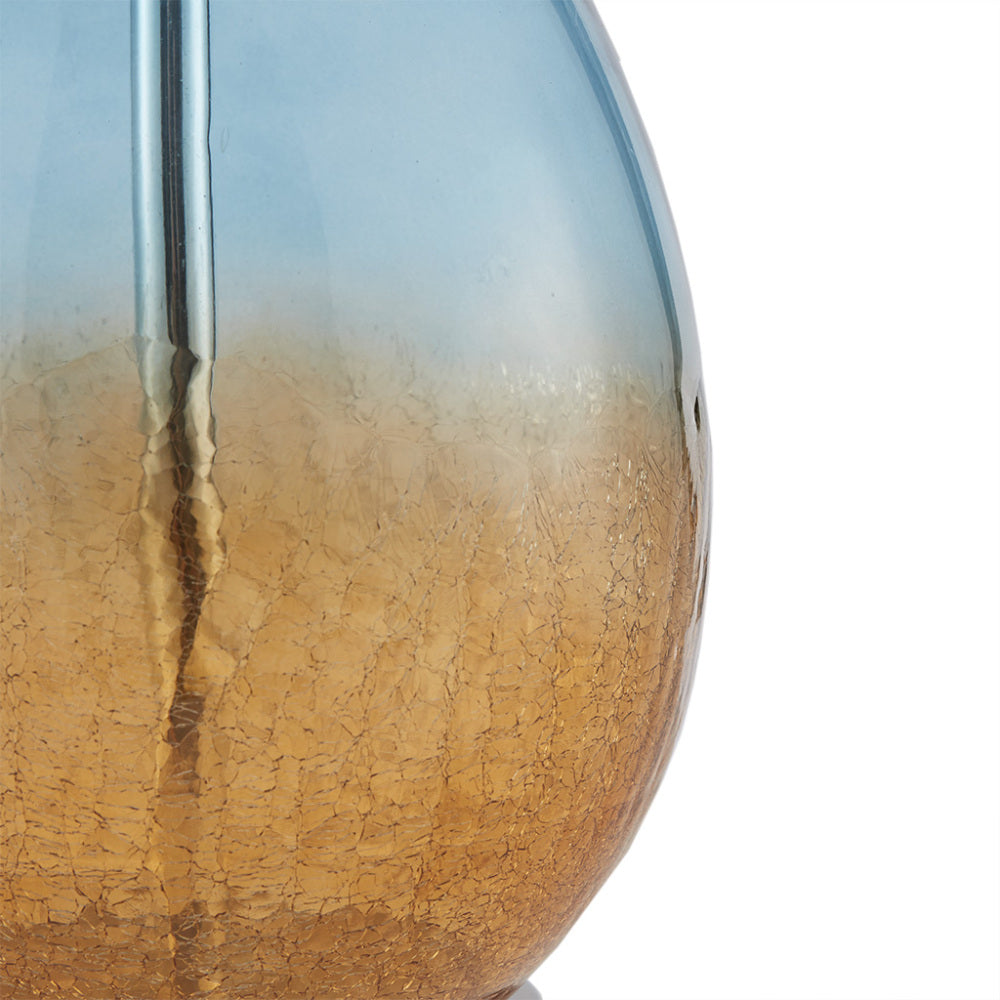 Ombre Glass Table Lamp  Blue Gradient Base