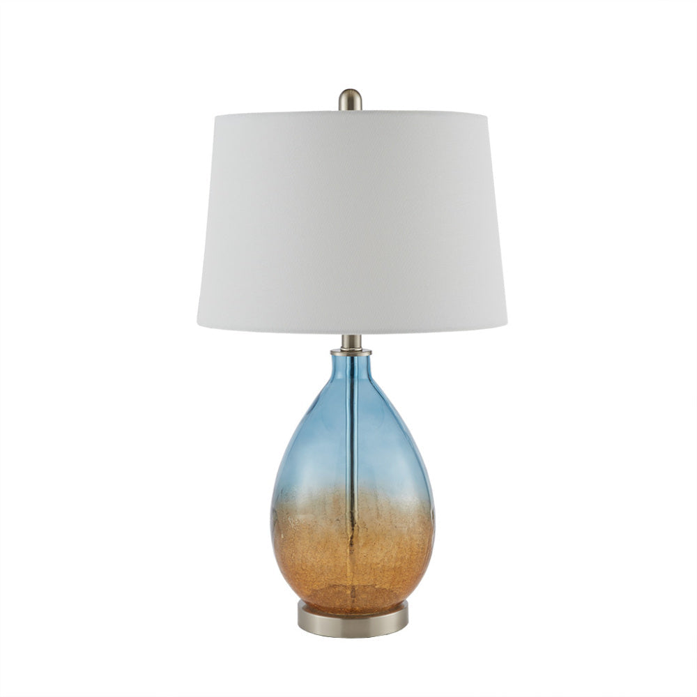 Ombre Glass Table Lamp  Blue Gradient Base