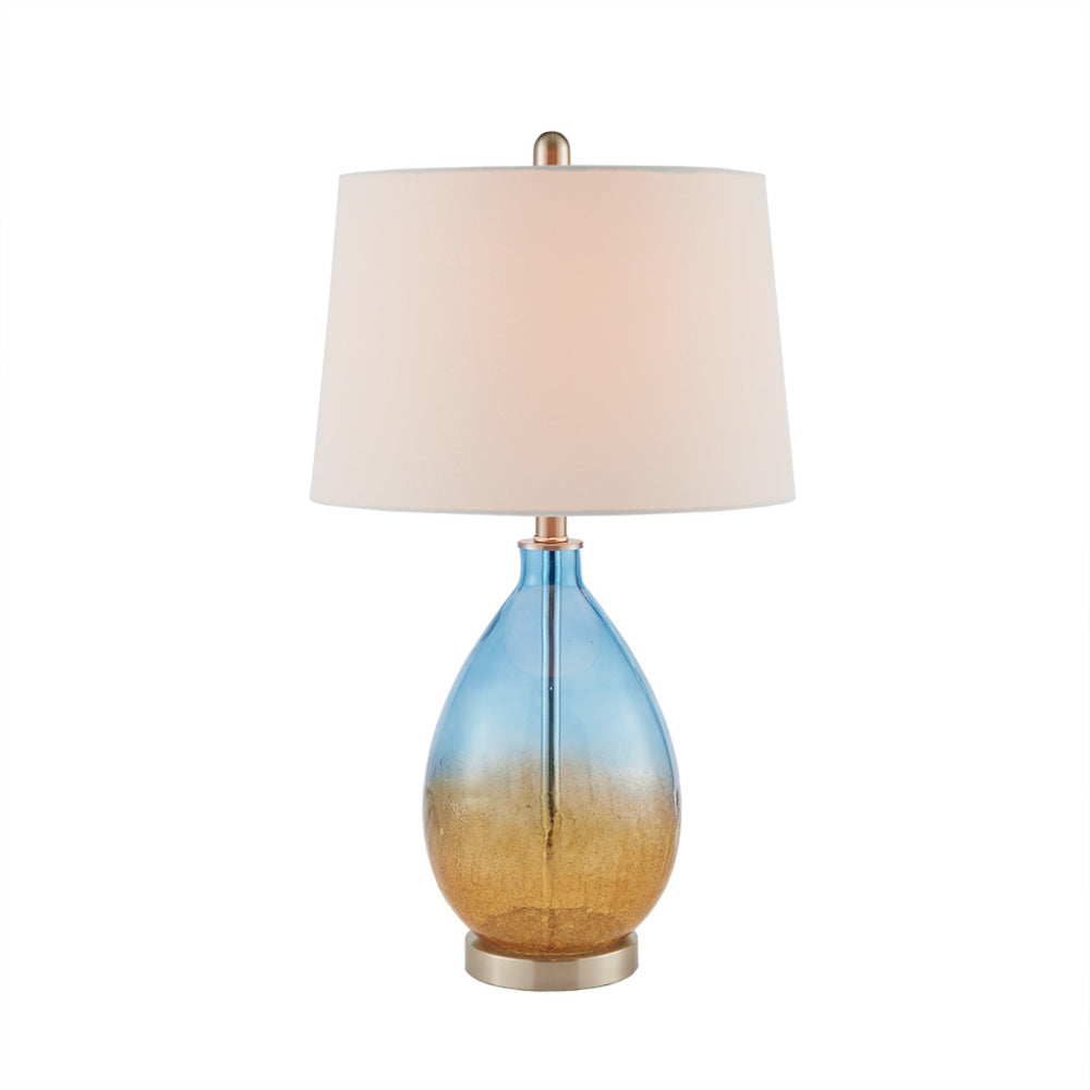 Ombre Glass Table Lamp  Blue Gradient Base