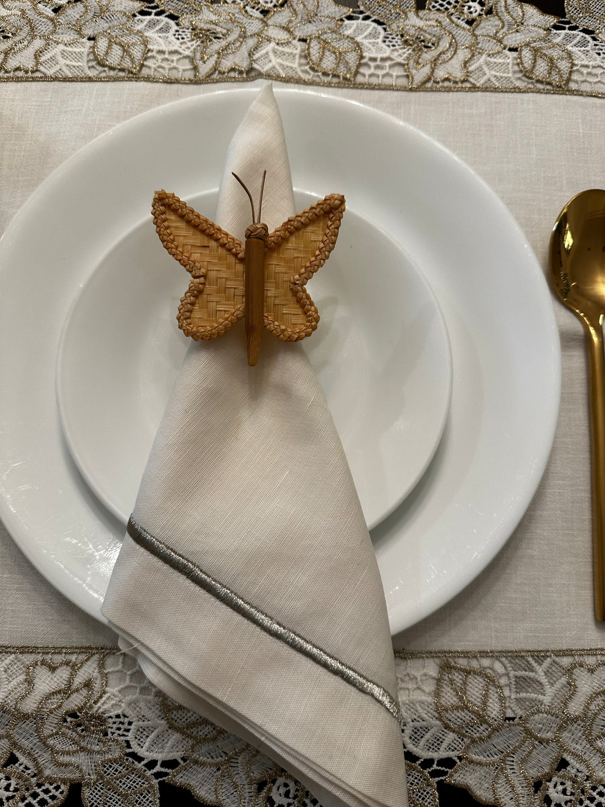 Butterfly Bamboo Napkin Ring
