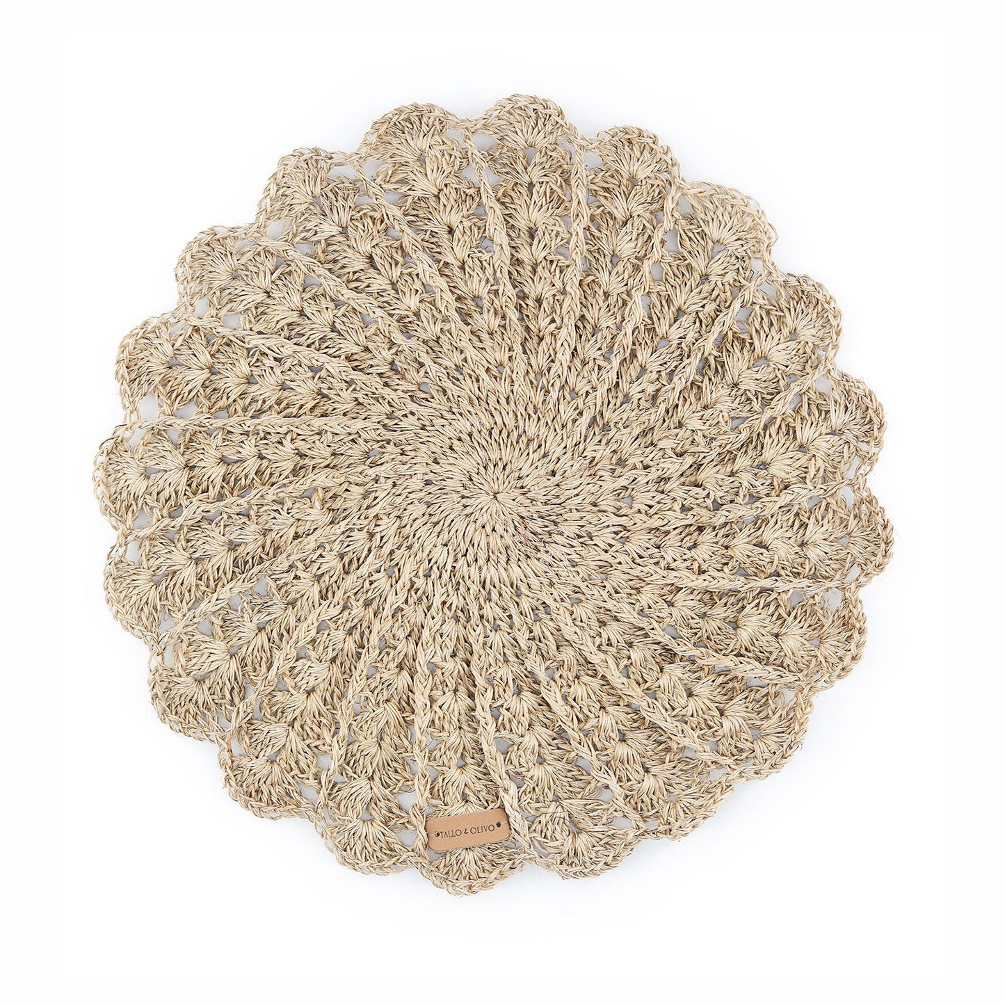 Hand Crocheted Round Placemat - Gio