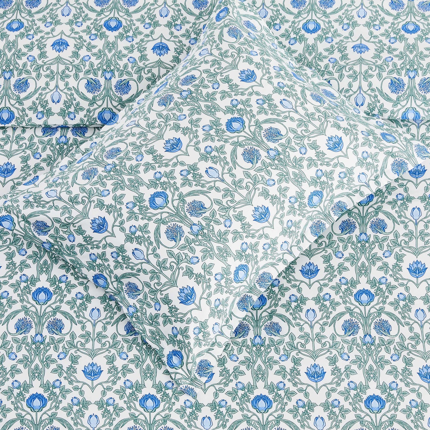 Arts & Crafts Floral Printed Duvet Set