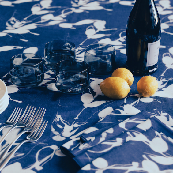Porto Print in Indigo Napkin Set of 4