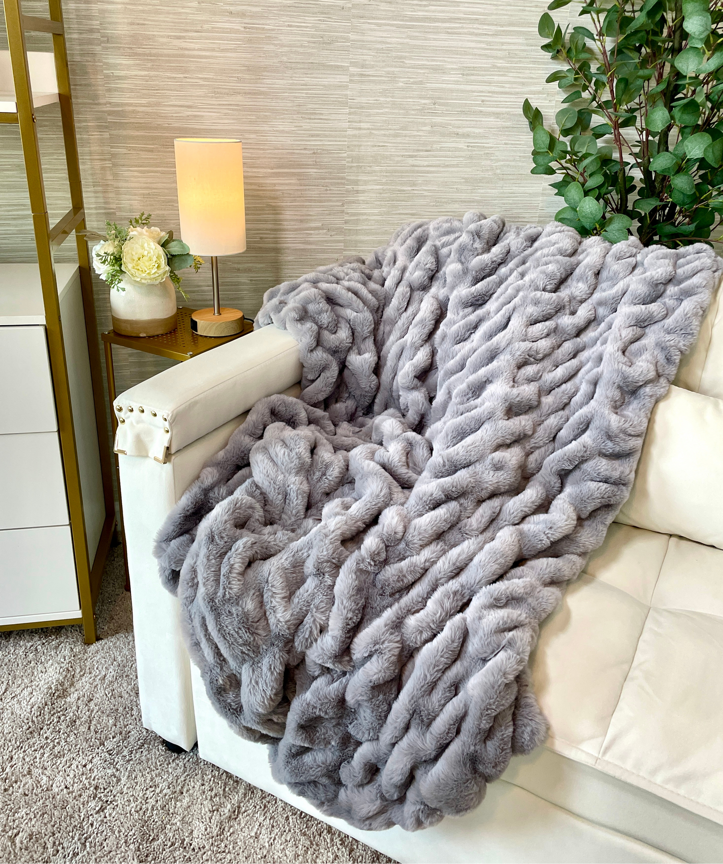Nordic Faux Fur Blanket - Medium & Large