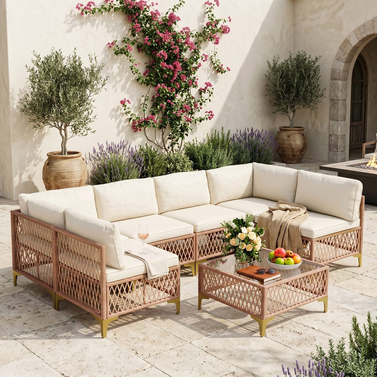 Axis Boho Outdoor Sectional Set