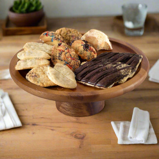 Acacia Wood Dessert Stand