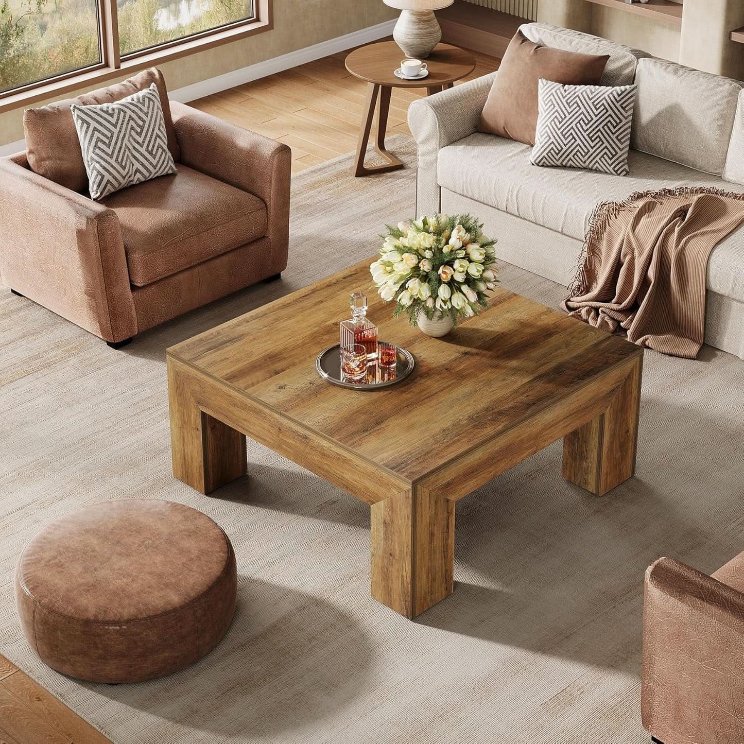 French Farmhouse Rustic Coffee Table