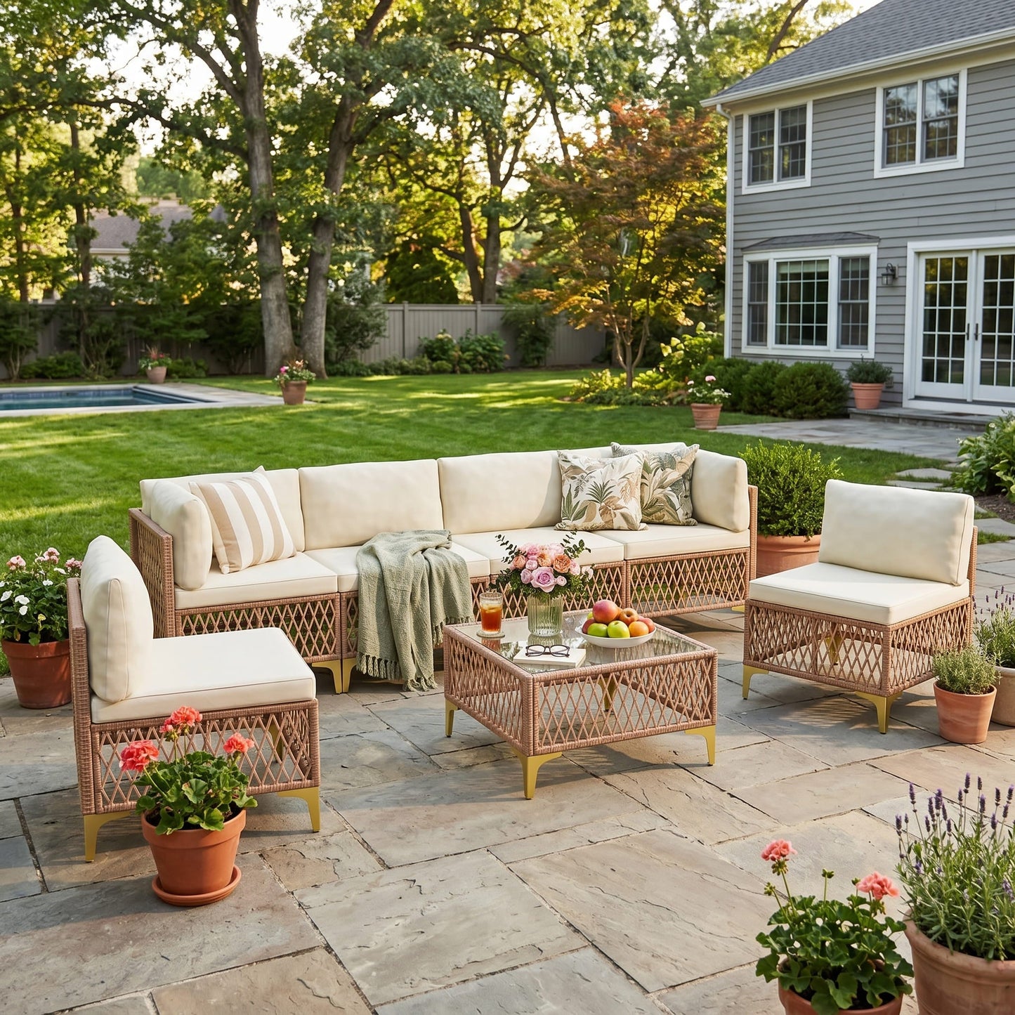 Axis Boho Outdoor Sectional Set