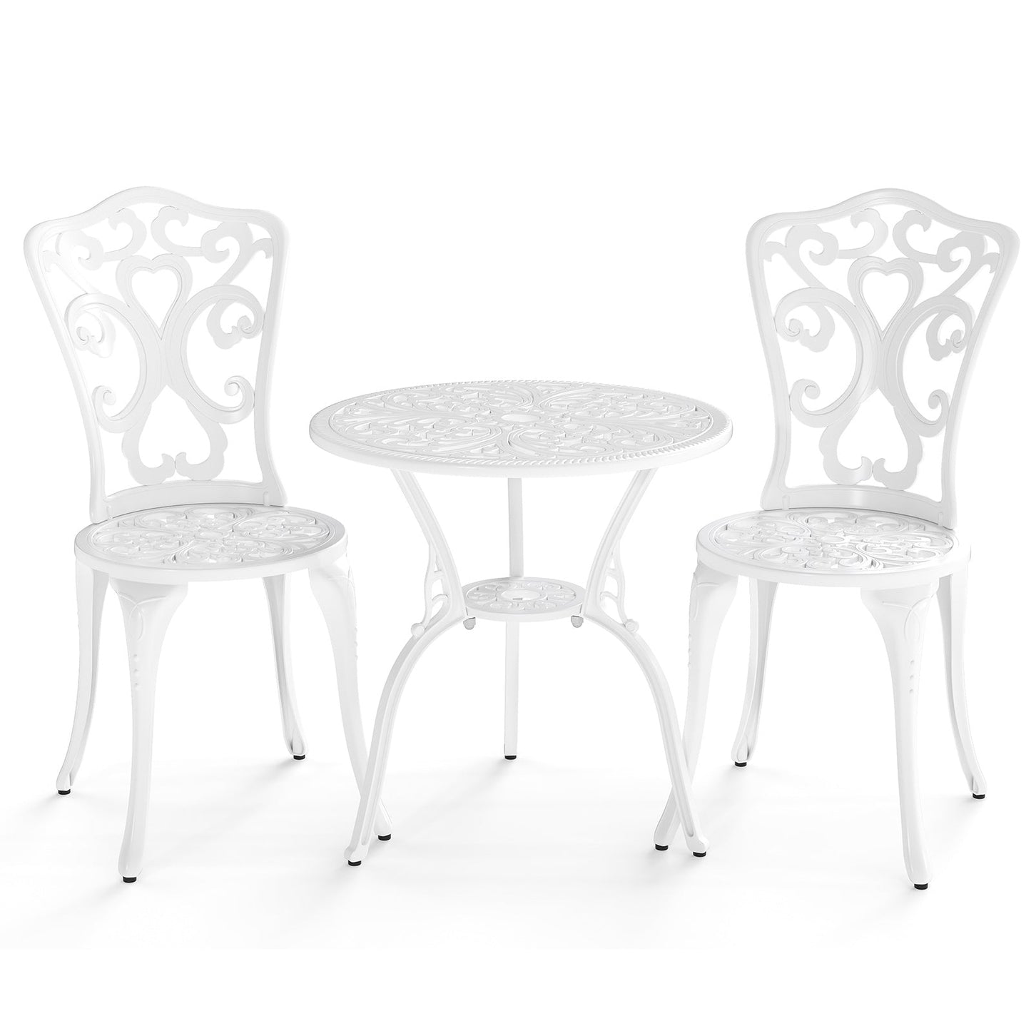 Blanco Cast Aluminum Bistro Set