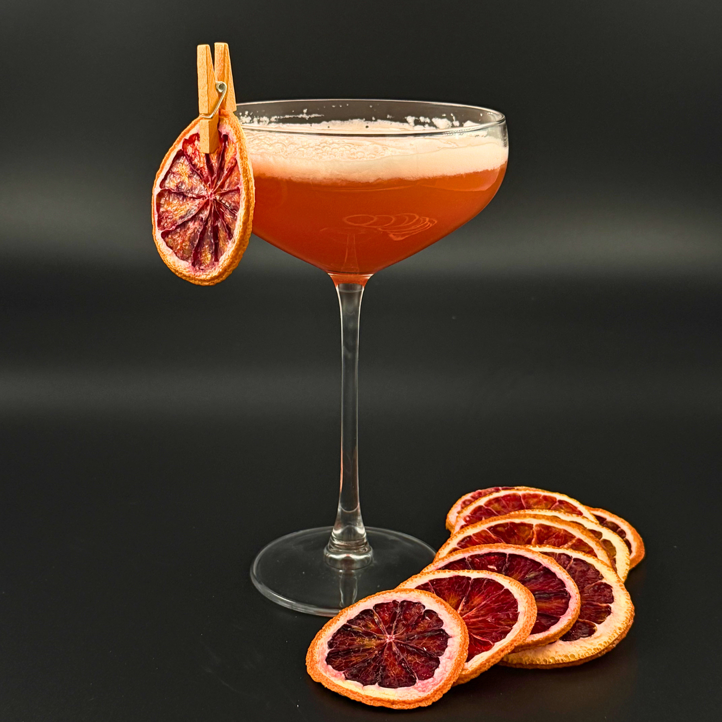 Dehydrated Blood Orange Slices | Dried Blood Oranges for Bar & Decor