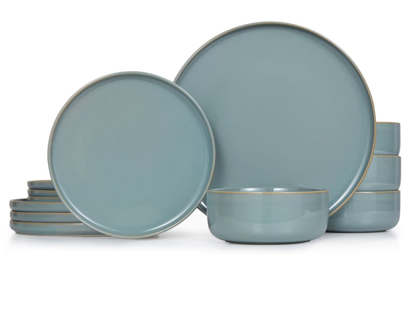 Somerset Collection-Ceramic 12 piece Dinnerware Set