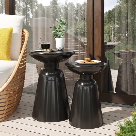Noir Metal Side Table