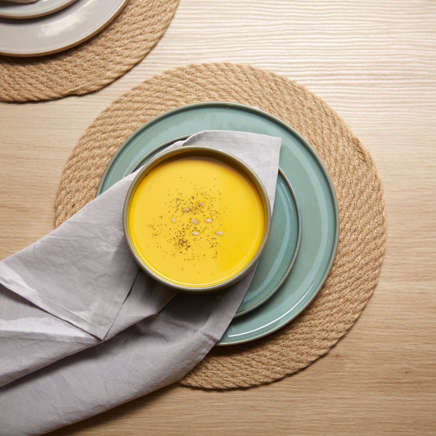 Somerset Collection-Ceramic 12 piece Dinnerware Set