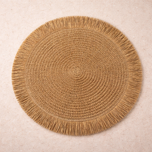 Santorini Straw Fringe Placemats
