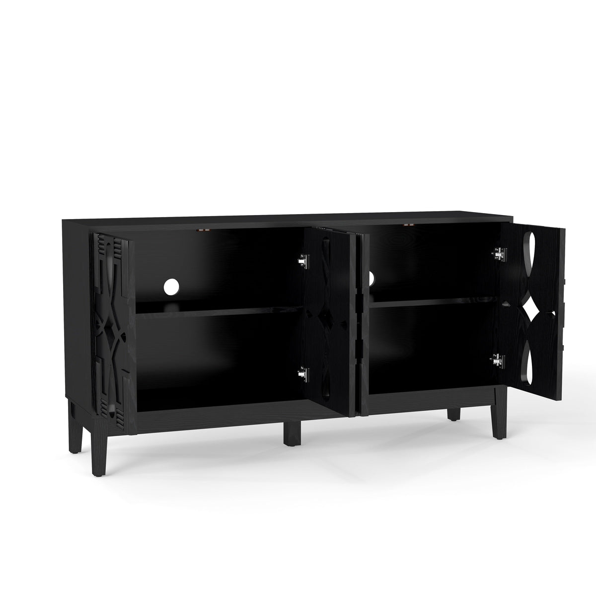 Mid Century Modern Sideboard Buffet Cabinet with Storage | 60.5"