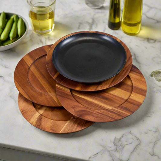 Acacia Wood Charger Plates
