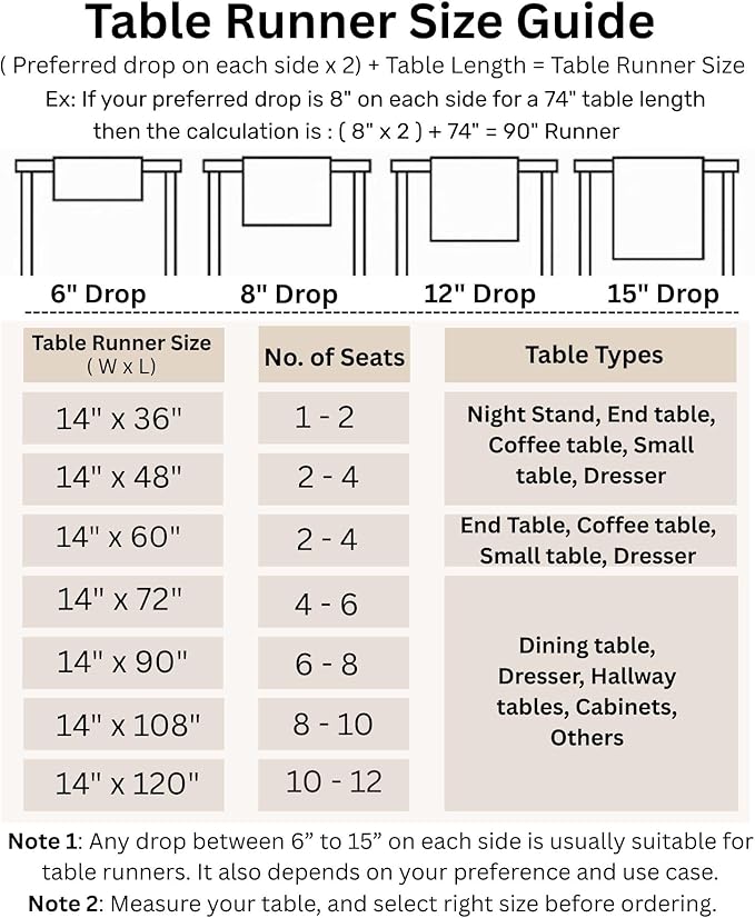 Solino 100% Linen Classic Hemstitch White Table Runner