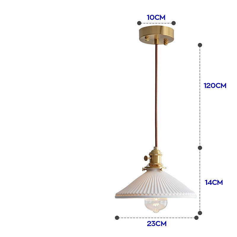 Nordic-Japanese Simple Porcelain Chandelier