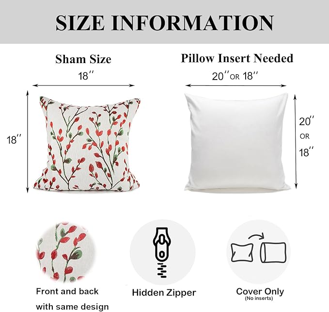 YOUR SMILE Christmas Red Classical Embroidery Leaf Pattern