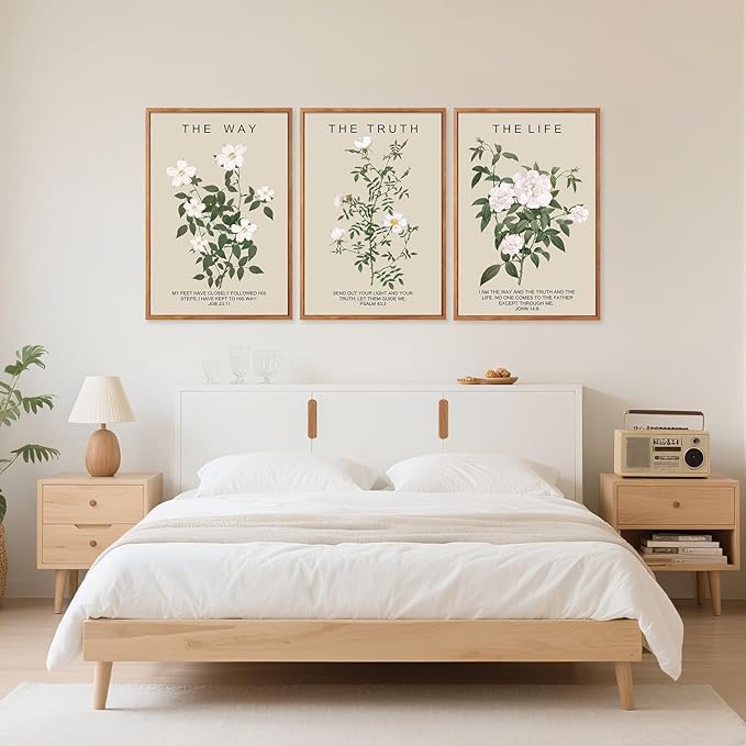 Aurlan: The Way The Truth The Life Bible Verse Framed Wall Art
