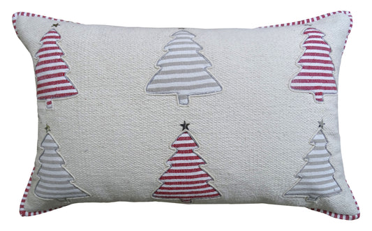 Handwoven Tree Christmas Pillow | 14" x 24"