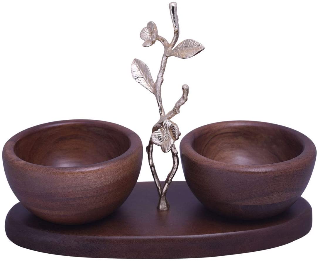 Acacia Wood Two Small Nut Bowls | The Milli Collection