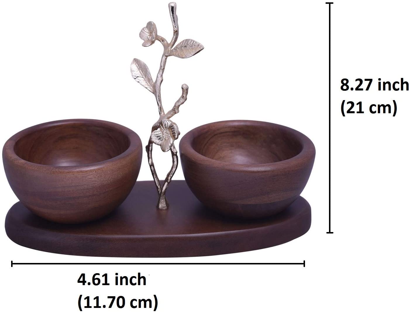 Acacia Wood Two Small Nut Bowls | The Milli Collection