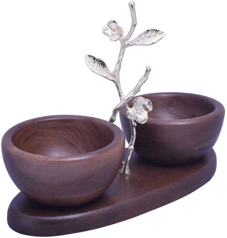 Acacia Wood Two Small Nut Bowls | The Milli Collection