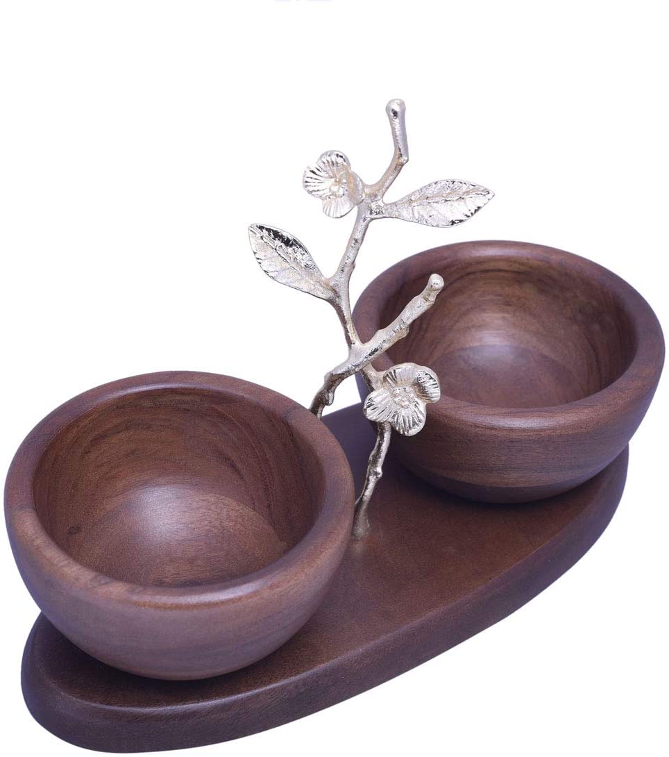 Acacia Wood Two Small Nut Bowls | The Milli Collection