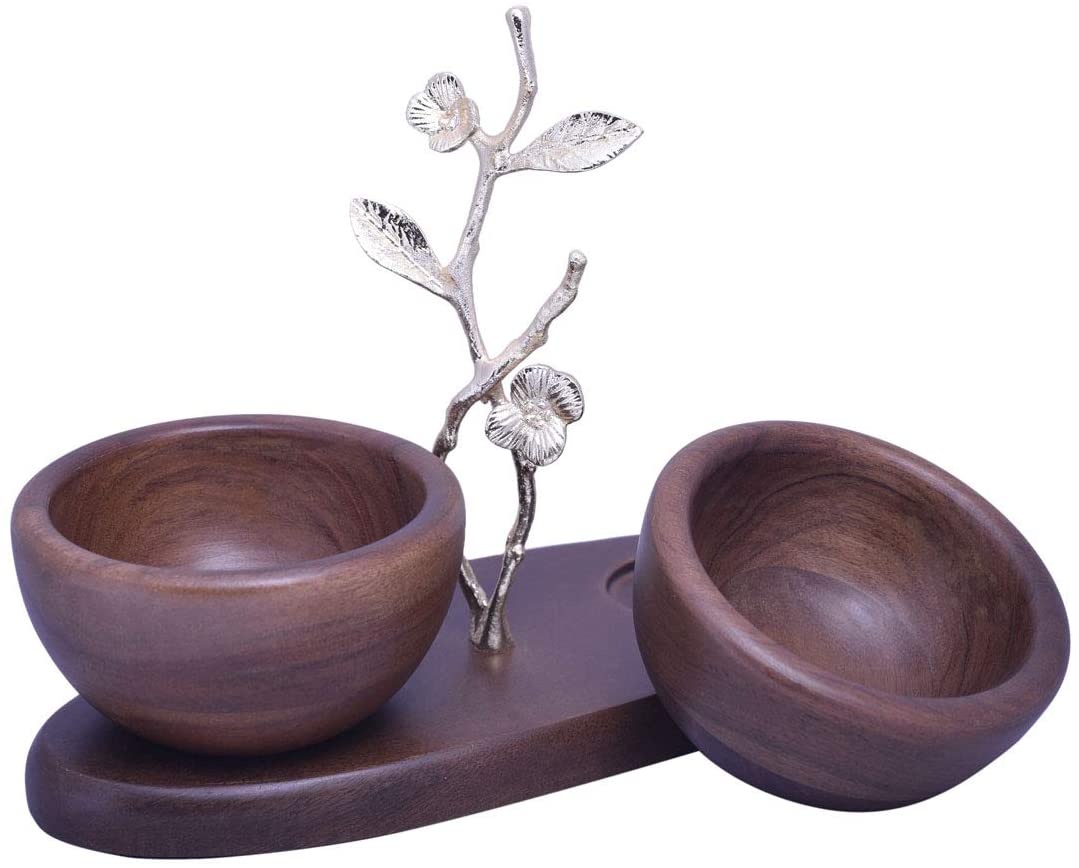 Acacia Wood Two Small Nut Bowls | The Milli Collection